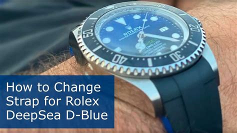 rolex deepsea drehrad wechseln|How to Change Strap for Rolex DeepSea d.